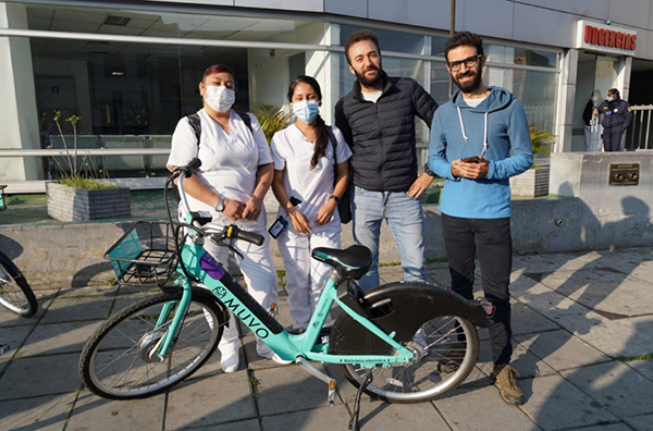 Micromobility company MUVO provides 400 e-bikes for critical health workers in Bogotá to respond to COVID-19