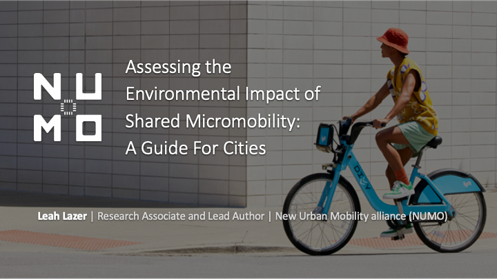 Training: Understanding Shared Micromobility Emissions in Your City